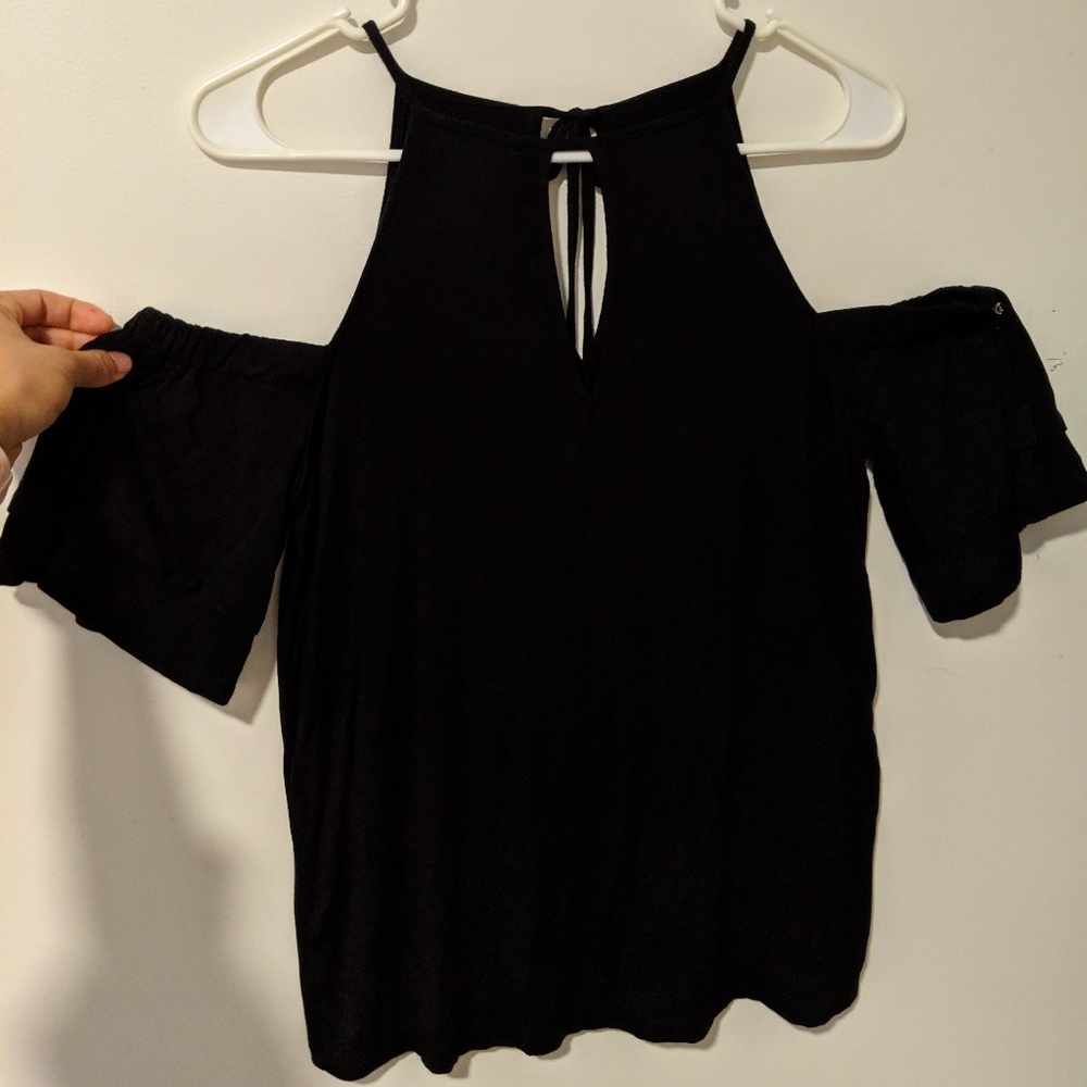 Black Off-Shoulder Top